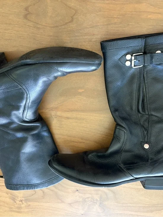 Women’s Blackstone Goodyear Welt Black Leather Boots Size 10M - Picture 4 of 9